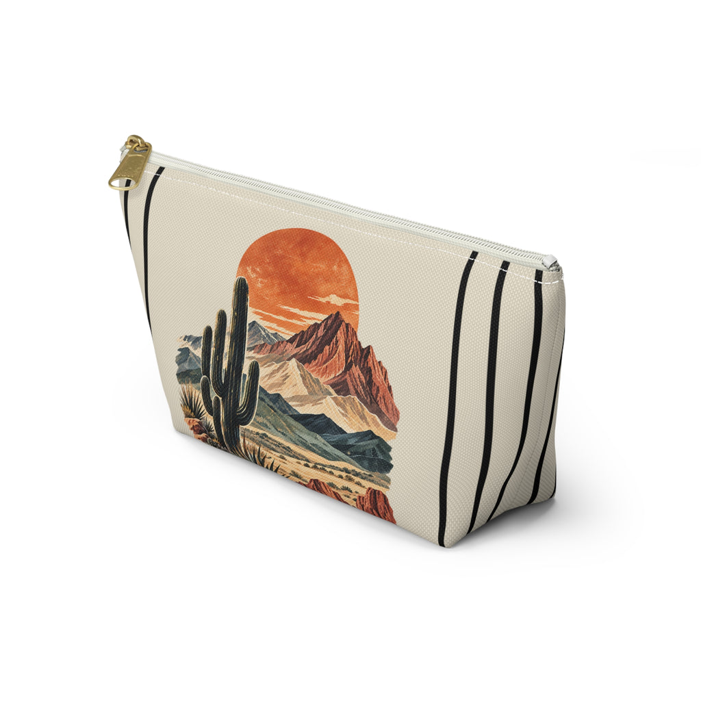 Desert Cactus Pouch – Southwestern Mountain Sunset