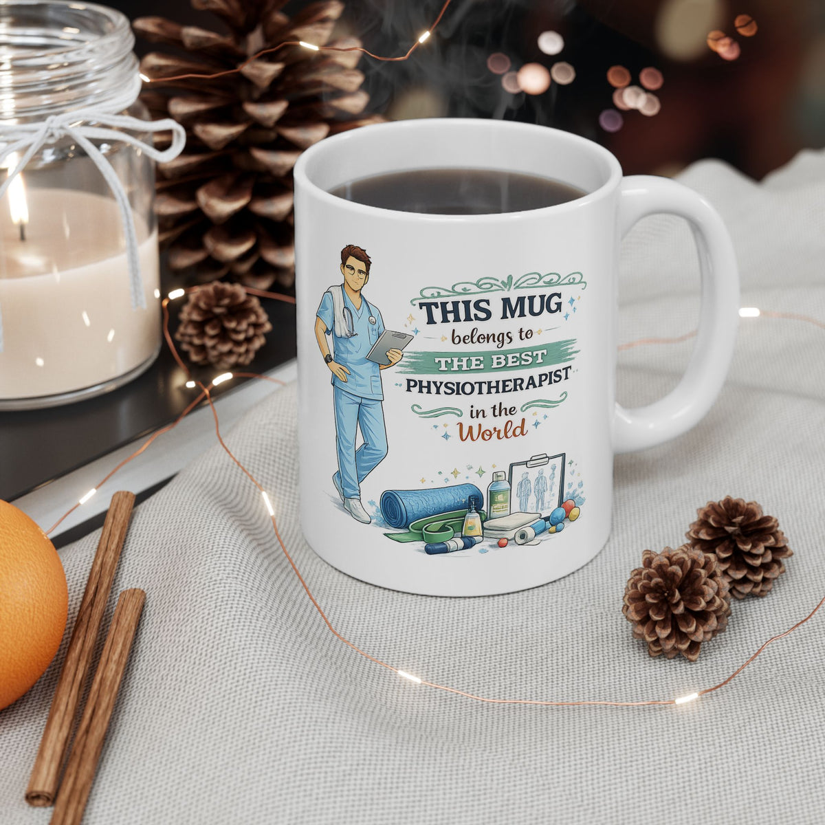 Best Physiotherapist Mug This Mug Belongs To The Best Physiotherapist in the World, Physical Therapist Gift