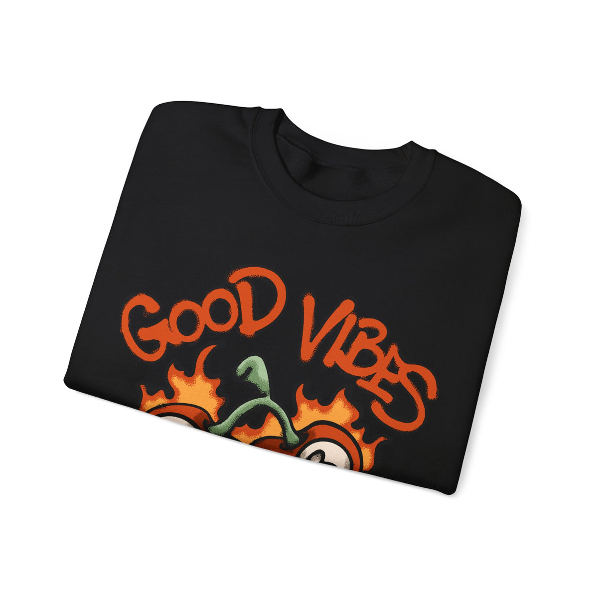 Good Vibes Flaming 8-Ball Tomatoes Sweatshirt