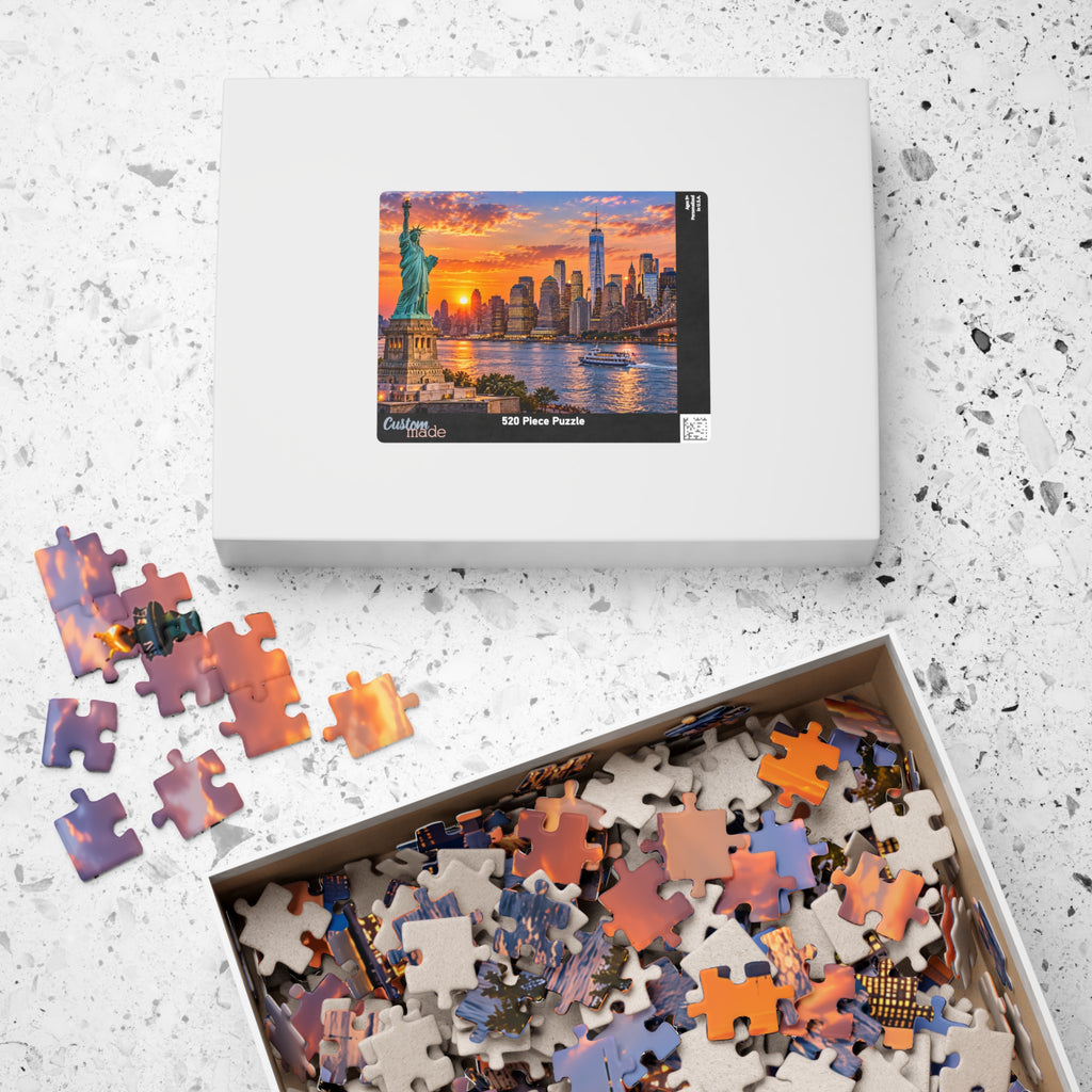 New York City Puzzle – Statue of Liberty & Manhattan Skyline (110/252/520/1014 pcs)