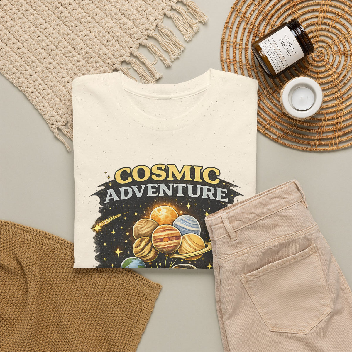 Astronaut Dog T-Shirt – Space Adventure Cosmic Graphic Tee