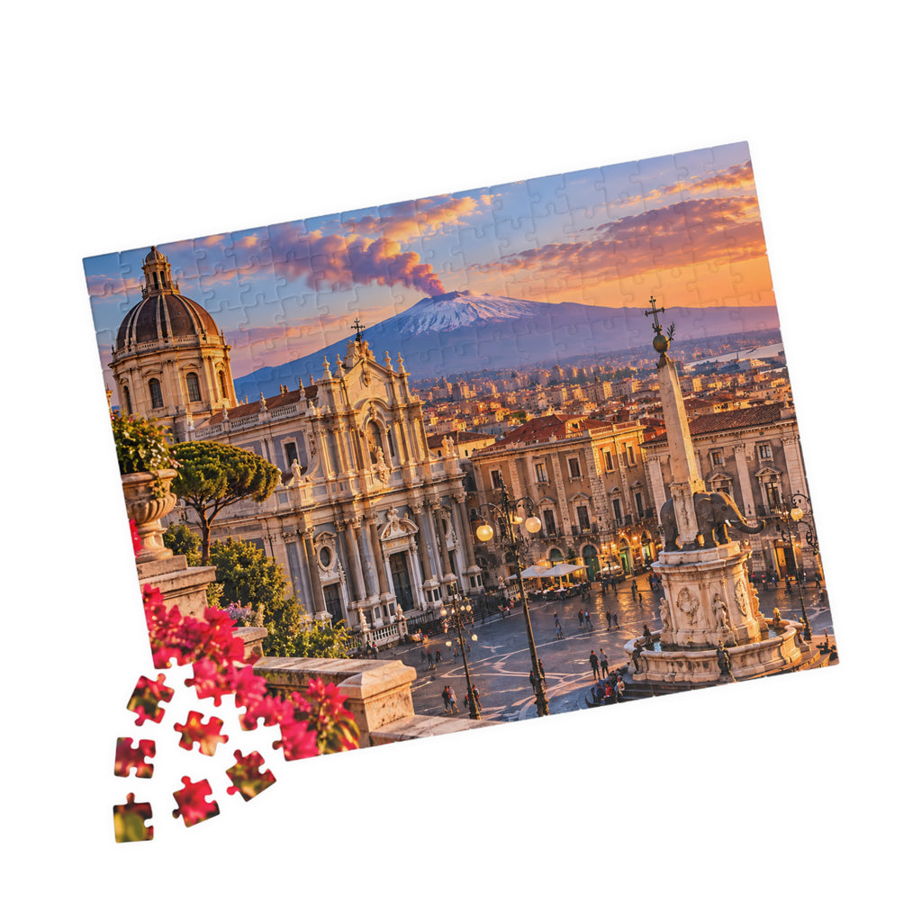 Catania Sicily Jigsaw Puzzle – Italy Travel Gift | Bamerix — (110, 252, 520, 1014-piece)
