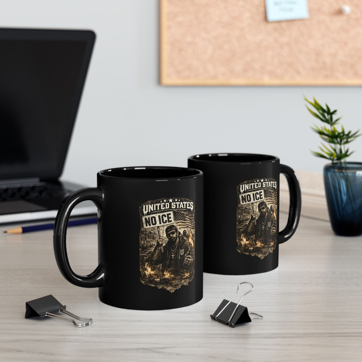 United States No ICE Mug Political Protest Coffee Cup Activist Statement Gift