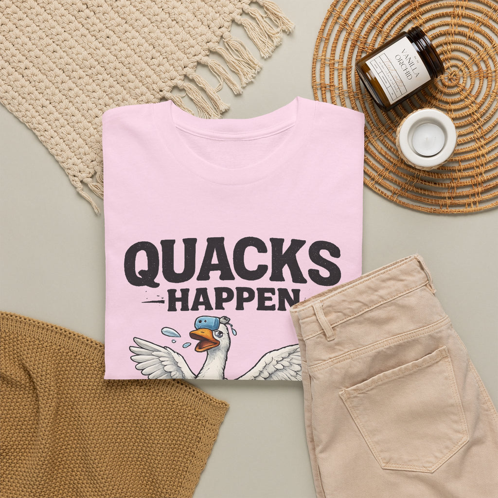 “Quacks Happen” Diabetes T-Shirt – Funny Diabetic Duck Graphic Tee
