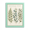 Botanical Study Framed Poster – Vintage Greenery Wall Art