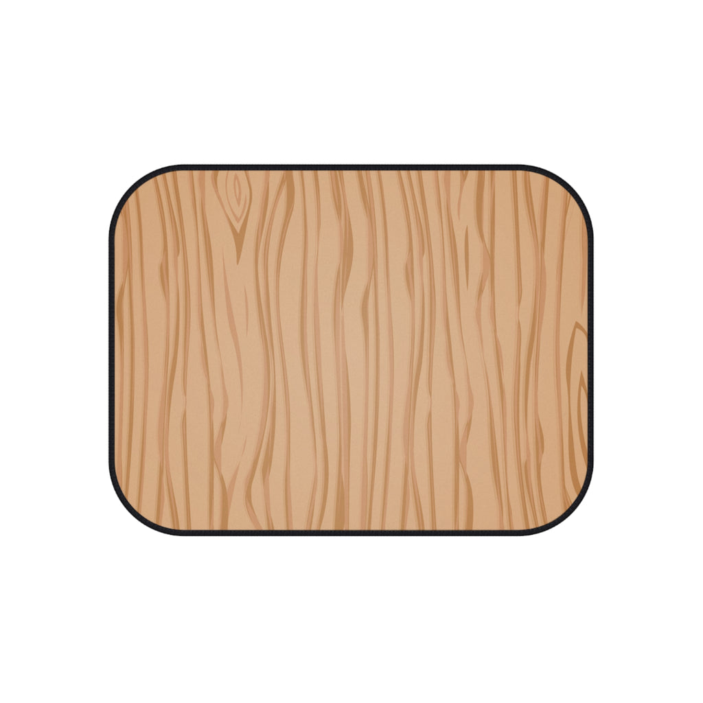 Light Wood Grain Car Floor Mats – 4-Piece Set