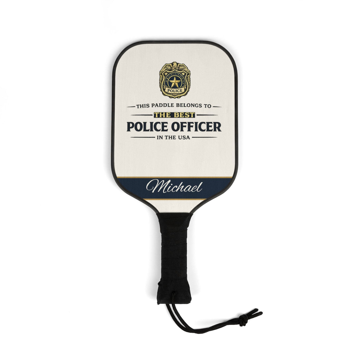 Personalized Police Officer Pickleball Paddle Set | Custom Cop Gift for Him | Law Enforcement Gift | Police Dad Birthday Present