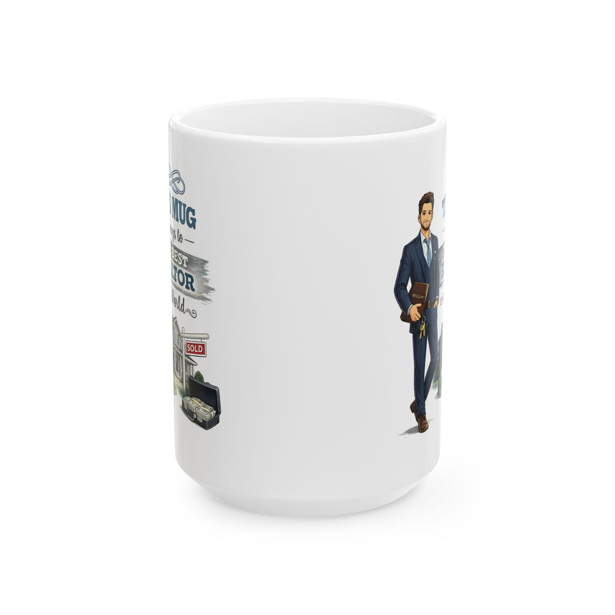 Best Realtor Mug This Mug Belongs To The Best Realtor in the World, Real Estate Agent Coffee Mug Gift