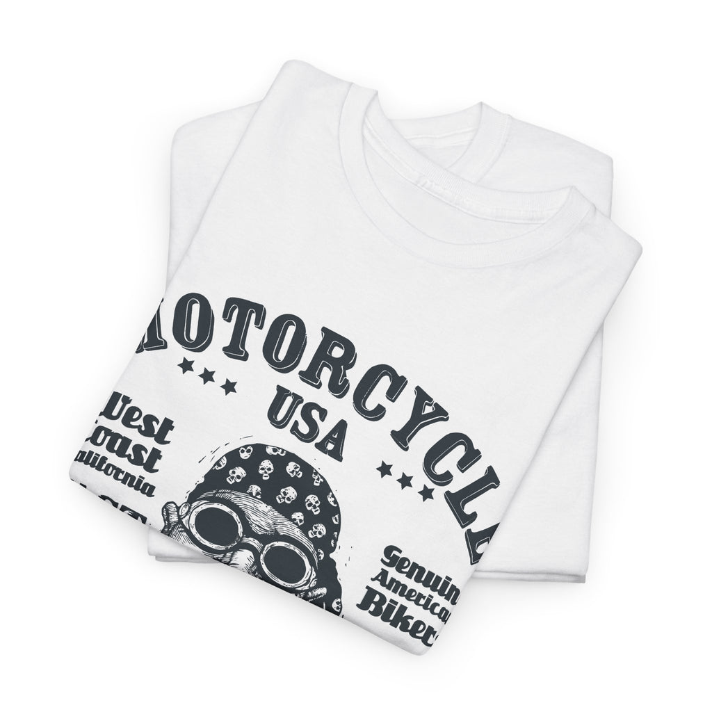 USA Motorcycle T-Shirt – Vintage Biker Life Graphic Tee