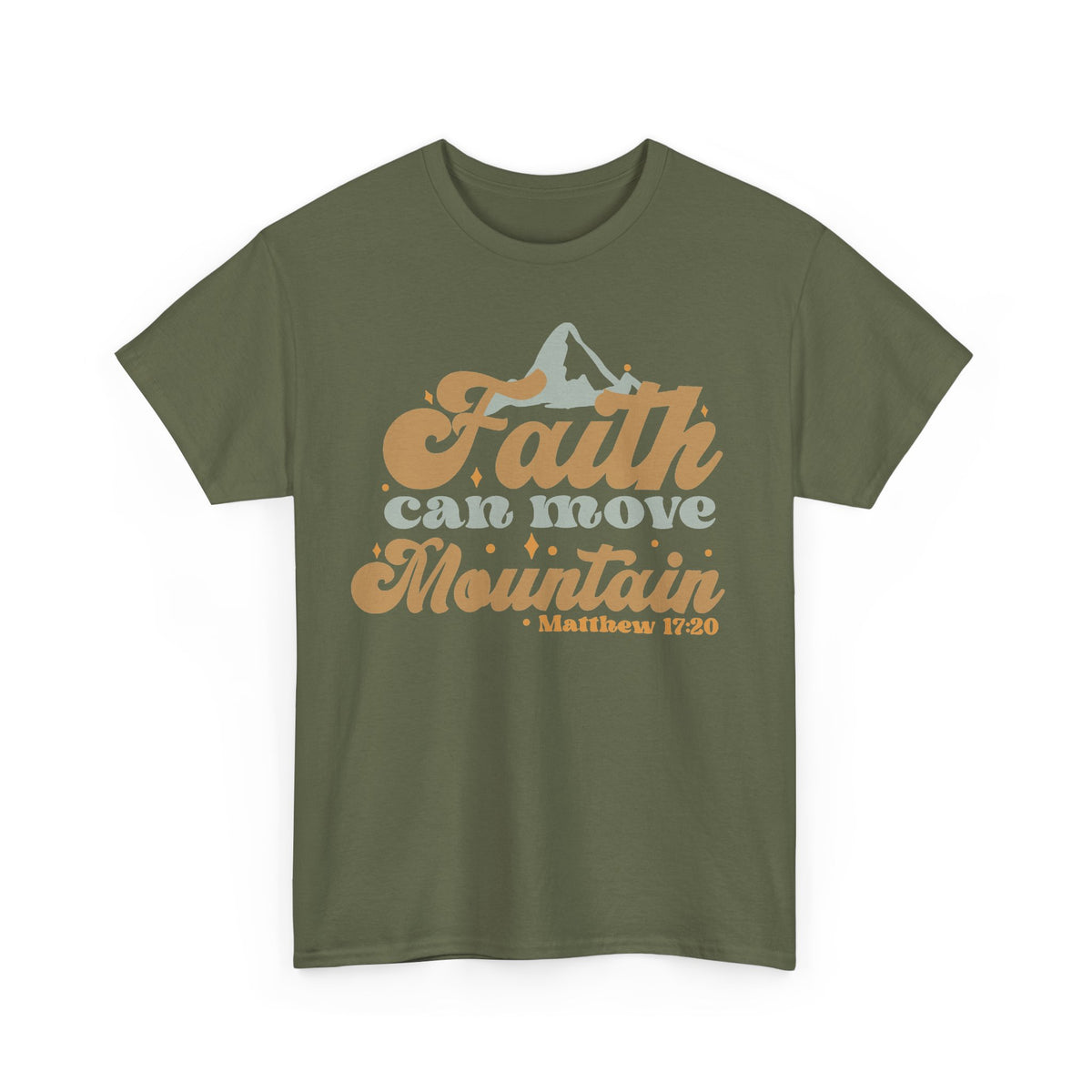 Faith Moves Mountains T-Shirt – Christian Faith Graphic Tee