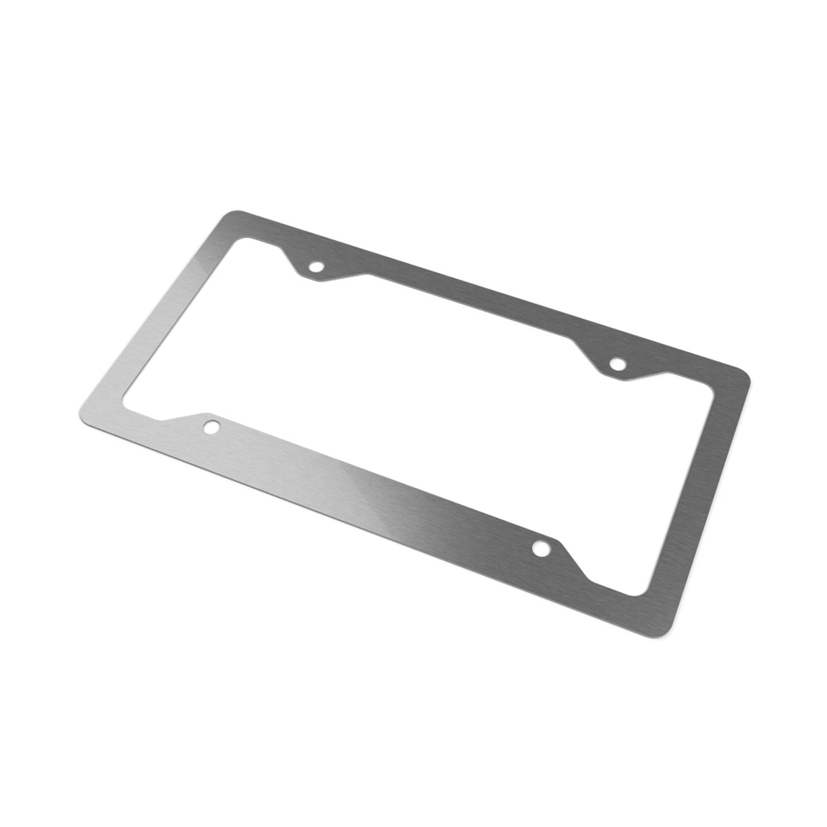 Black White Checkered License Plate Frame Metal Racing Style Car Frame