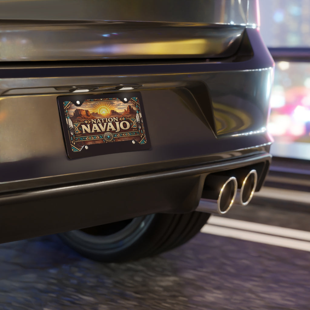 Navajo Nation Vanity License Plate Southwest Desert Native Inspired Design
