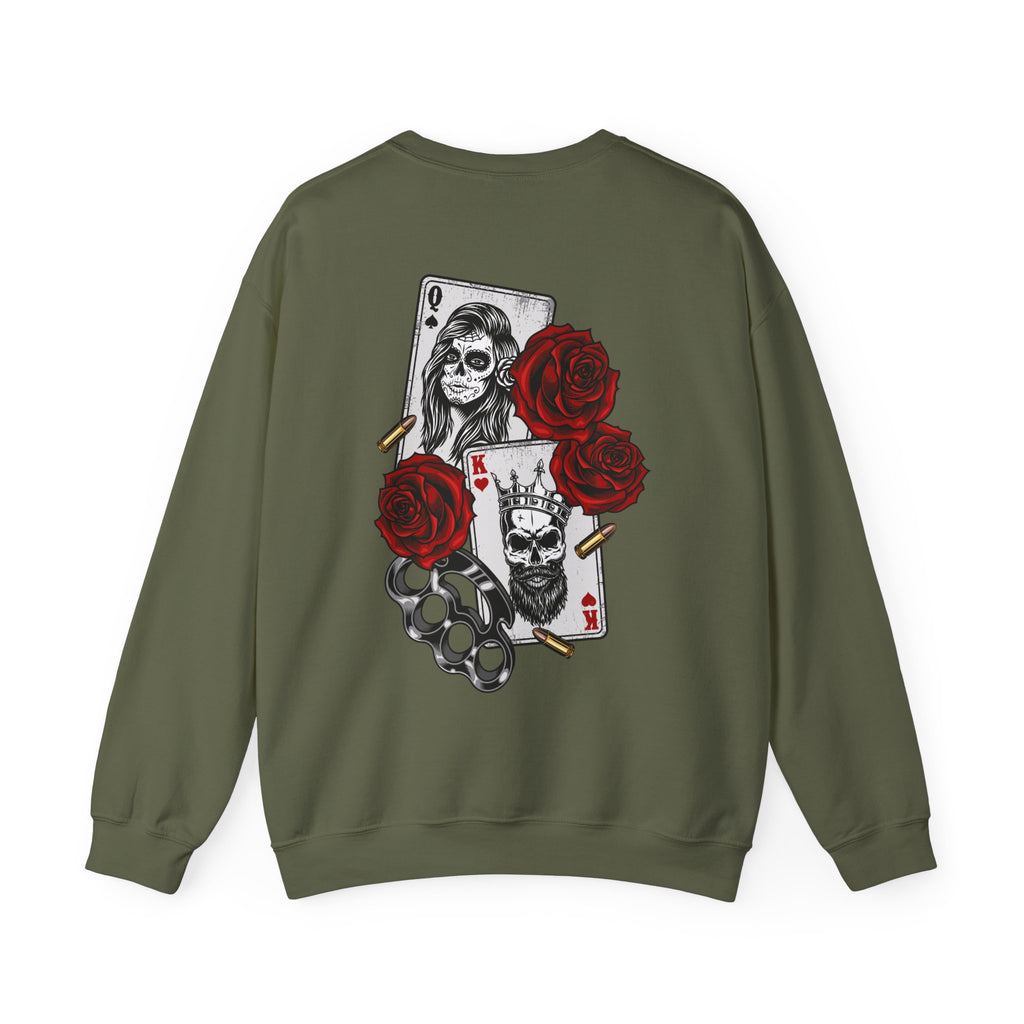 Gothic Floral Sweatshirt -  Edgy Streetwear