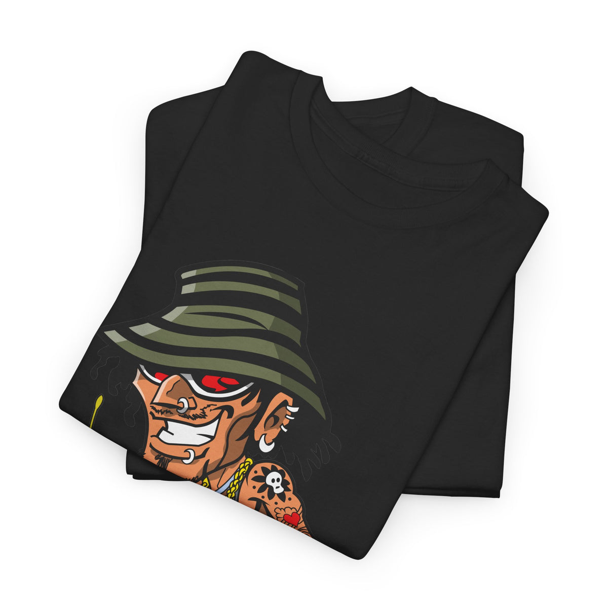Drummer T-Shirt – Funny Cartoon Rock & Music Graphic Tee