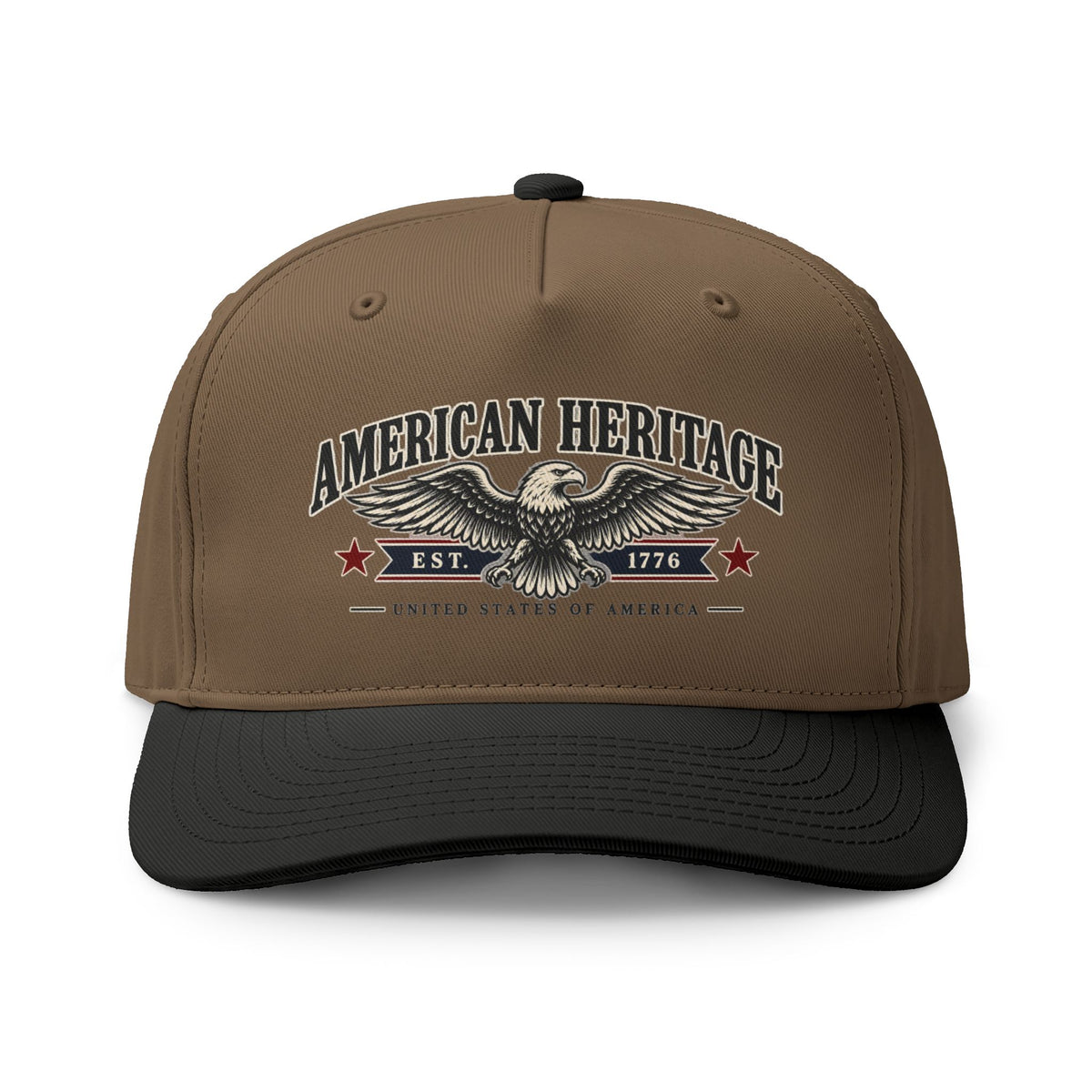 American Heritage Two-Tone Cap – Vintage Eagle USA Baseball Hat