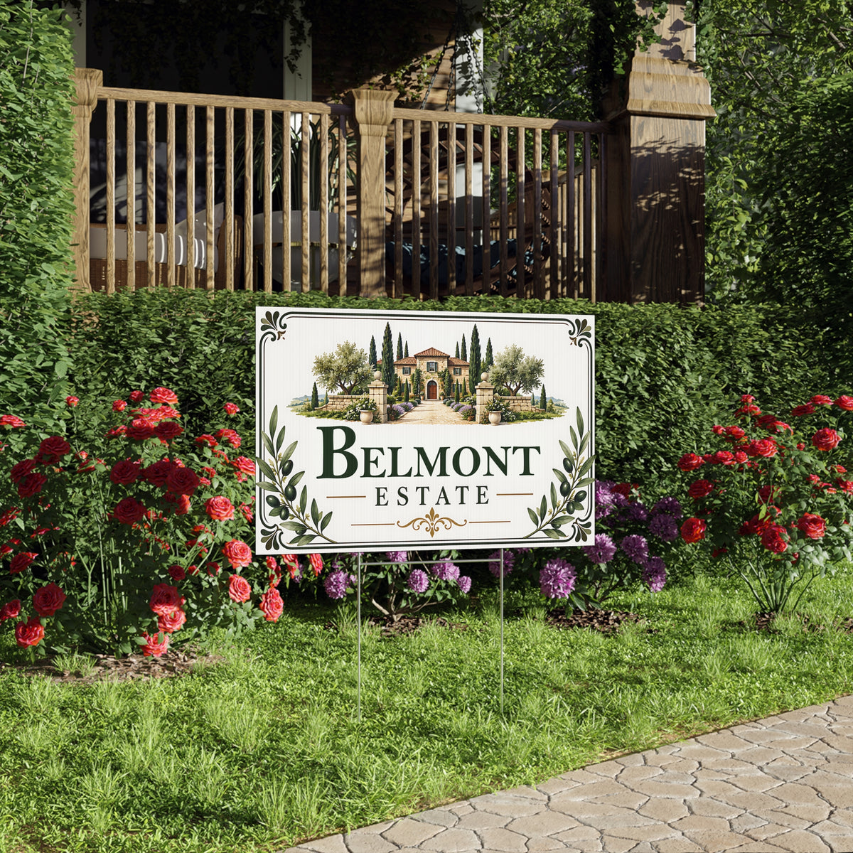 Personalized Estate Yard Sign – Custom Property Name Sign Y10