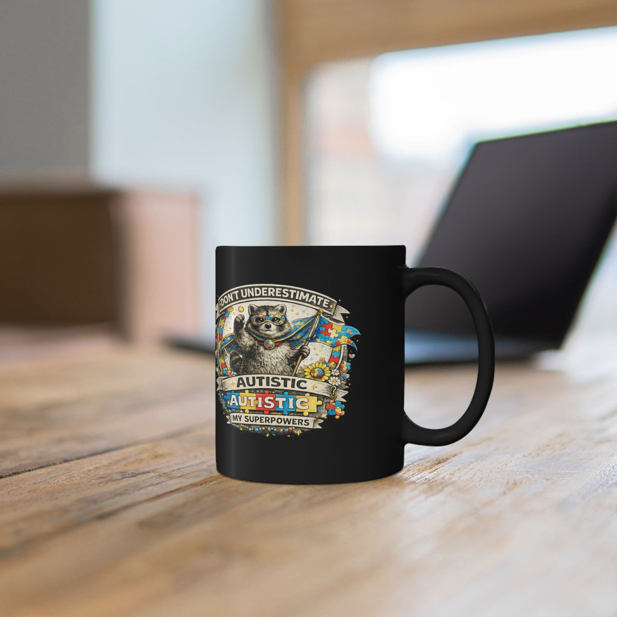 Autism Awareness Mug Dont Underestimate Autistic Superpower Coffee Cup Gift