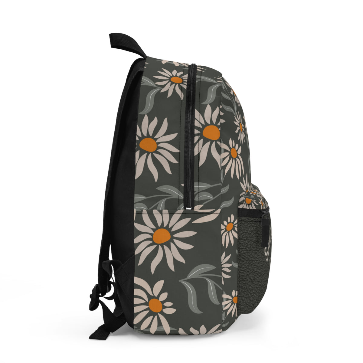 Personalized Daisy Backpack with Name – Floral Custom Backpack