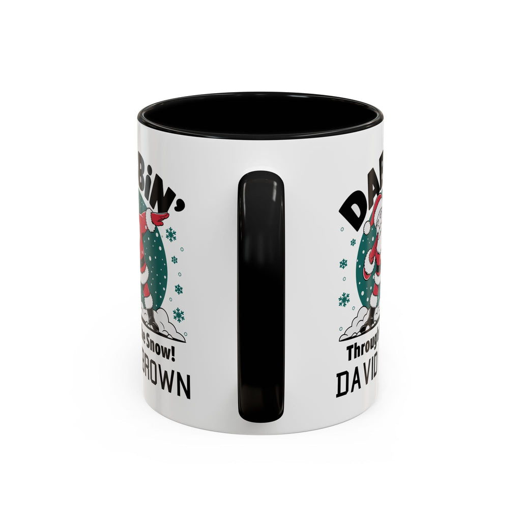 Personalized Christmas Santa Mug with Name – Funny Dabbing Santa Gift