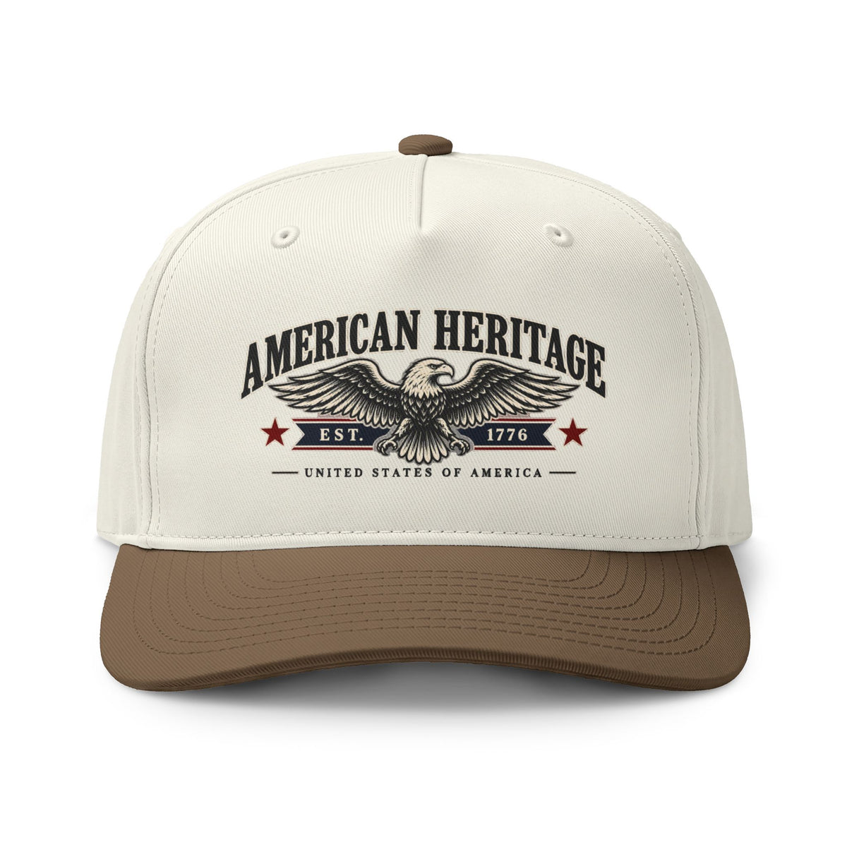 American Heritage Two-Tone Cap – Vintage Eagle USA Baseball Hat