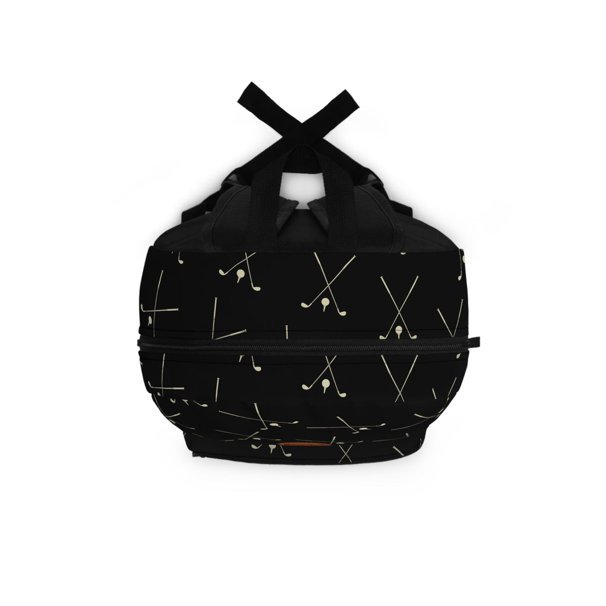 Golf Backpack – Black Golf Pattern Backpack with Bamerix Logo