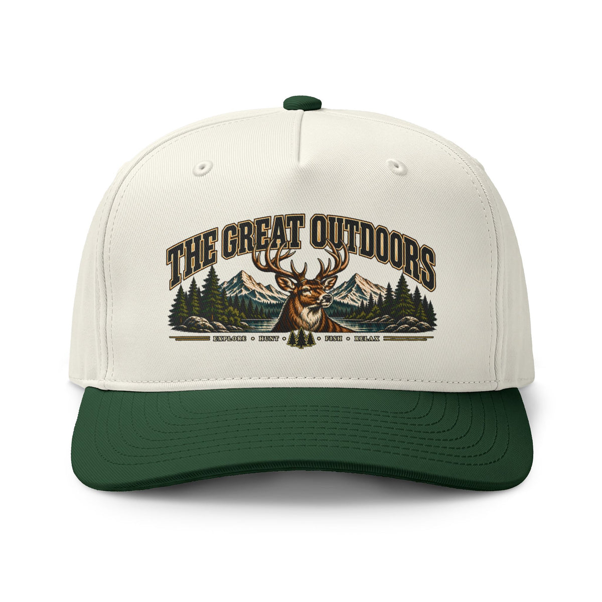 Great Outdoors Deer Two-Tone Cap – Hunting & Outdoor Adventure Hat