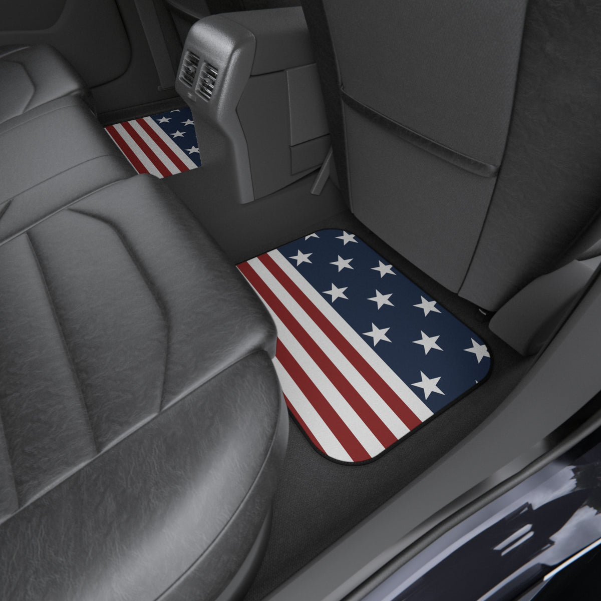 American Flag Car Floor Mats – USA 4-Piece Set