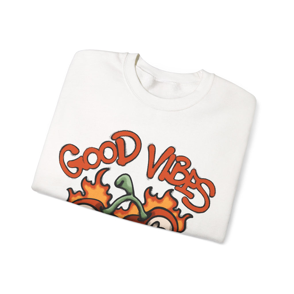 Good Vibes Flaming 8-Ball Tomatoes Sweatshirt