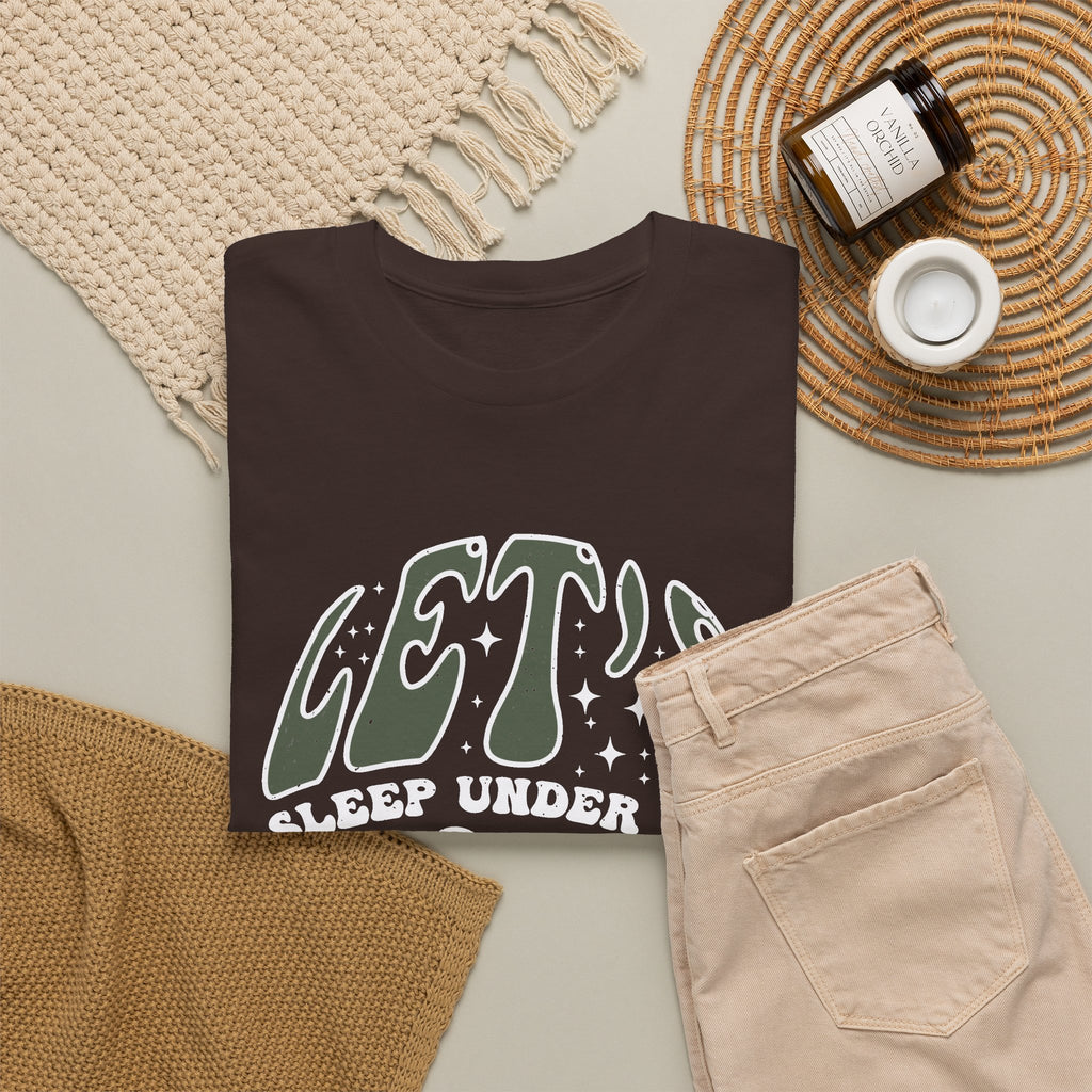 “Let’s Sleep Under the Stars” T-Shirt – Camping & Outdoor Graphic Tee