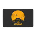 Happy Halloween Doormat – Pumpkin & Bats Halloween Entryway Mat