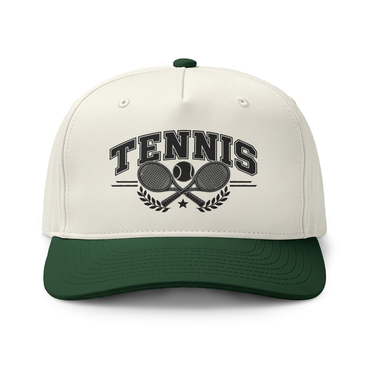 Tennis Two-Tone Cap – Classic Tennis Racket Sports Hat