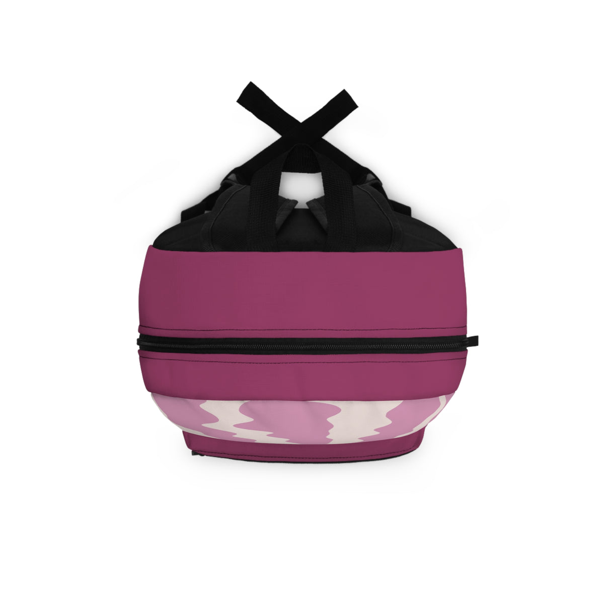 Pink Heart Backpack – Retro Wavy Love Pattern Backpack