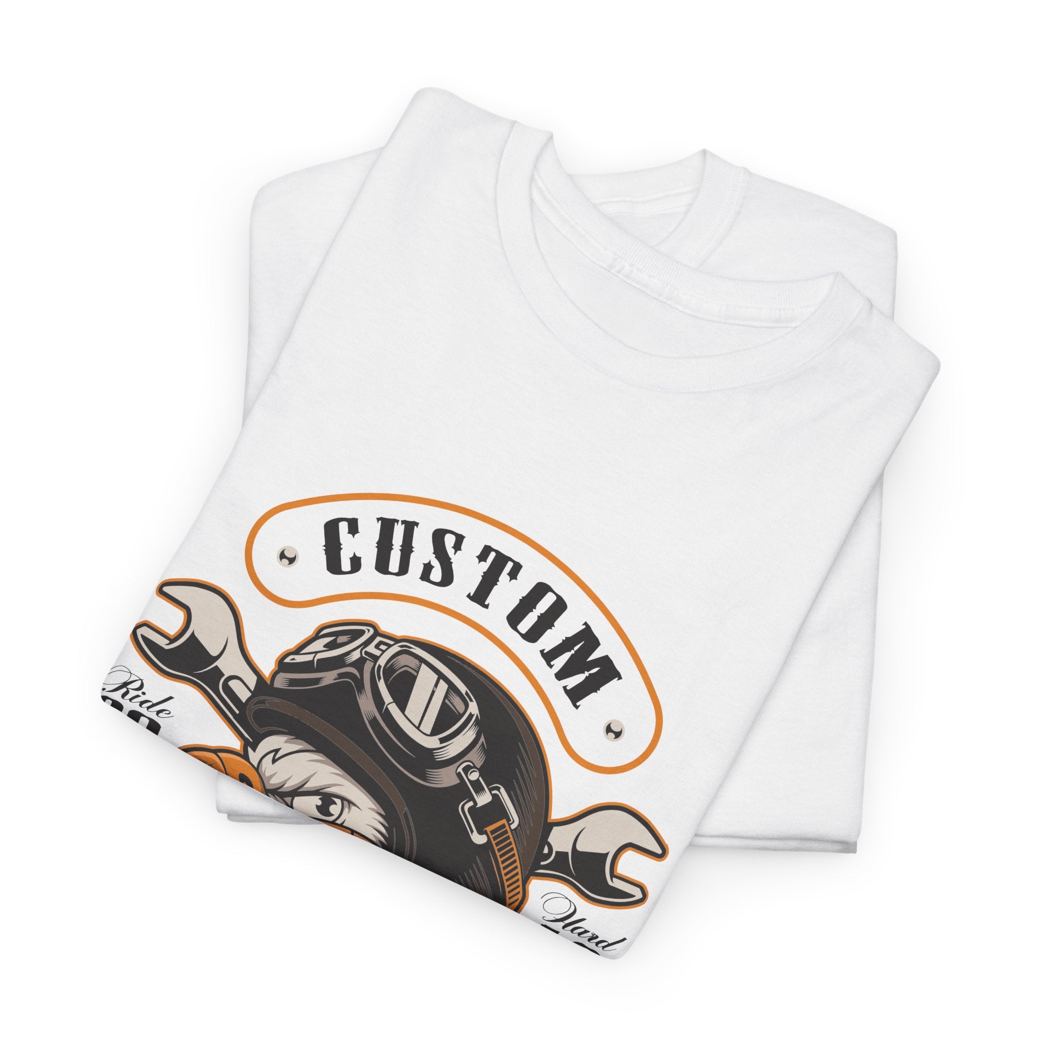 Custom Motors Eagle Tee — Vintage Motorcycle Garage T-Shirt Custom Motors – Bamerix