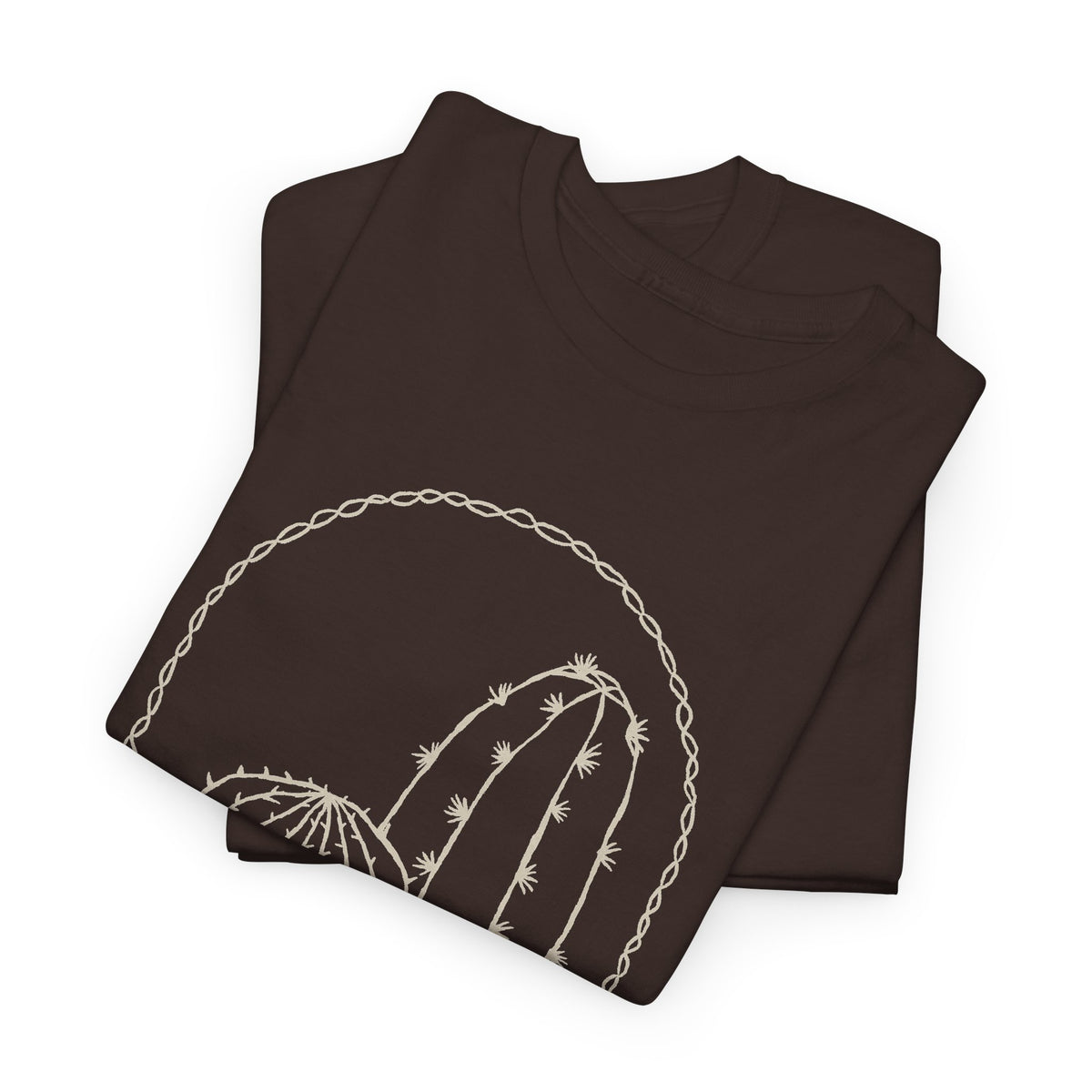 Minimal Cactus T-Shirt – Desert Line Art Unisex Graphic Tee