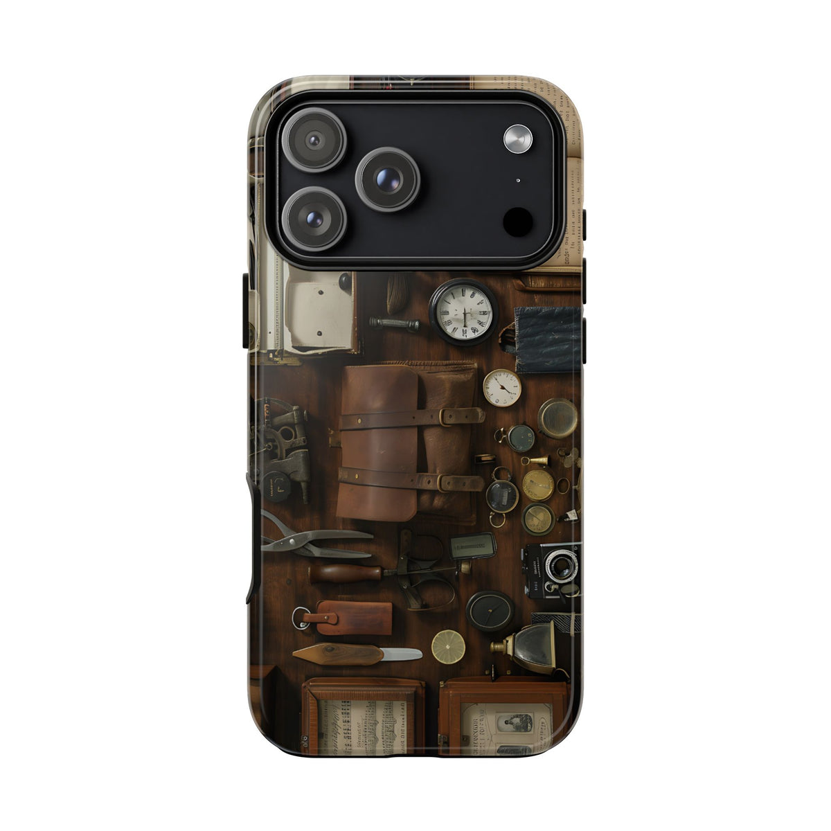 Vintage Explorer Tough Phone Case – Antique Adventure Collage