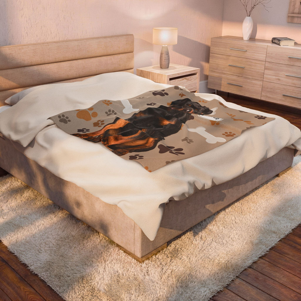 Custom Pet Blanket with Photo  Name  Personalized Dog Blanket  Cat Photo Throw  Sherpa Plush Pet Memorial Gift PET2