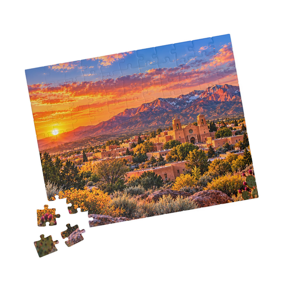 New Mexico Puzzle – Southwest Desert Landscape Jigsaw Puzzle (110, 252, 520, 1014-piece)