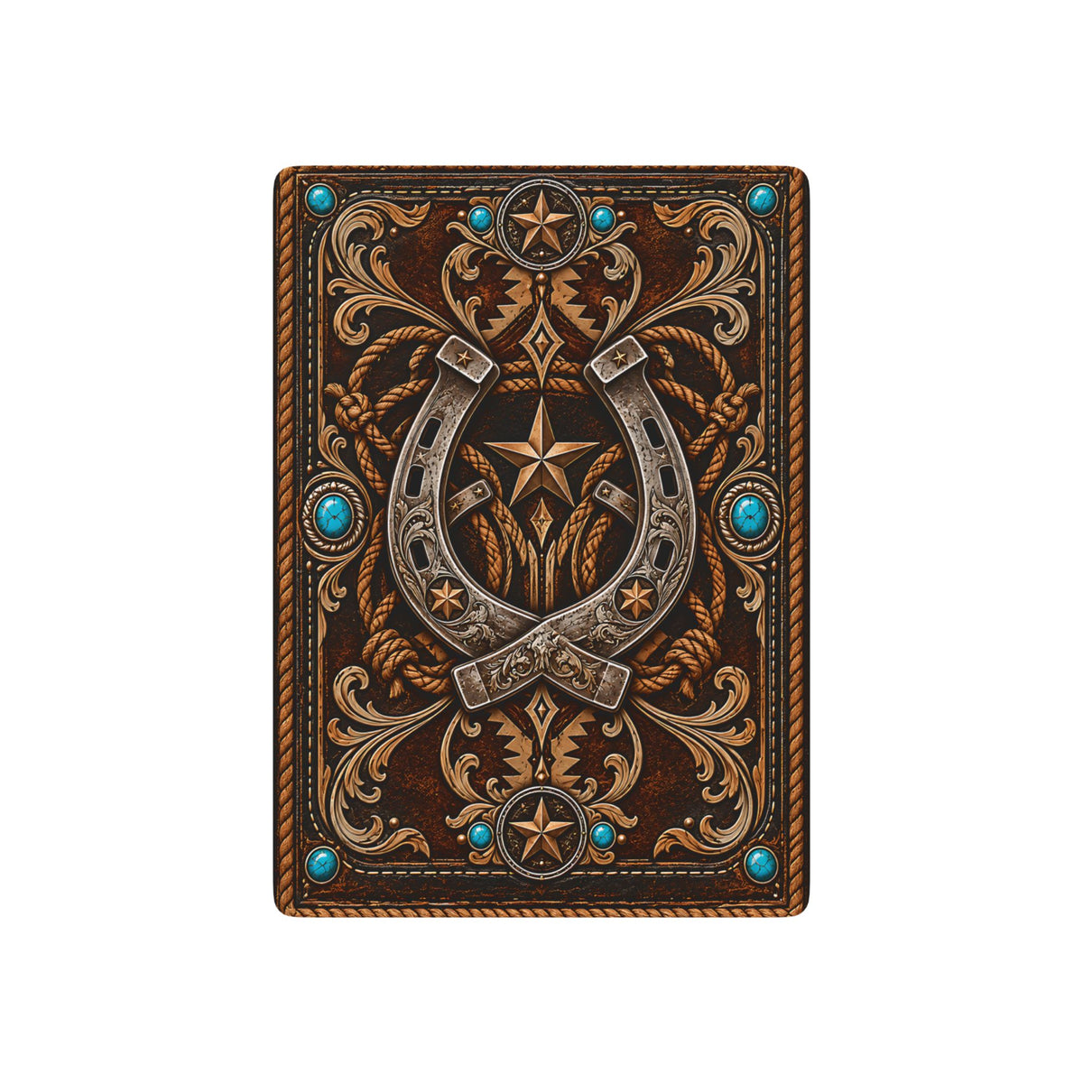 Western Horseshoe Poker Playing Cards – Vintage Cowboy Design
