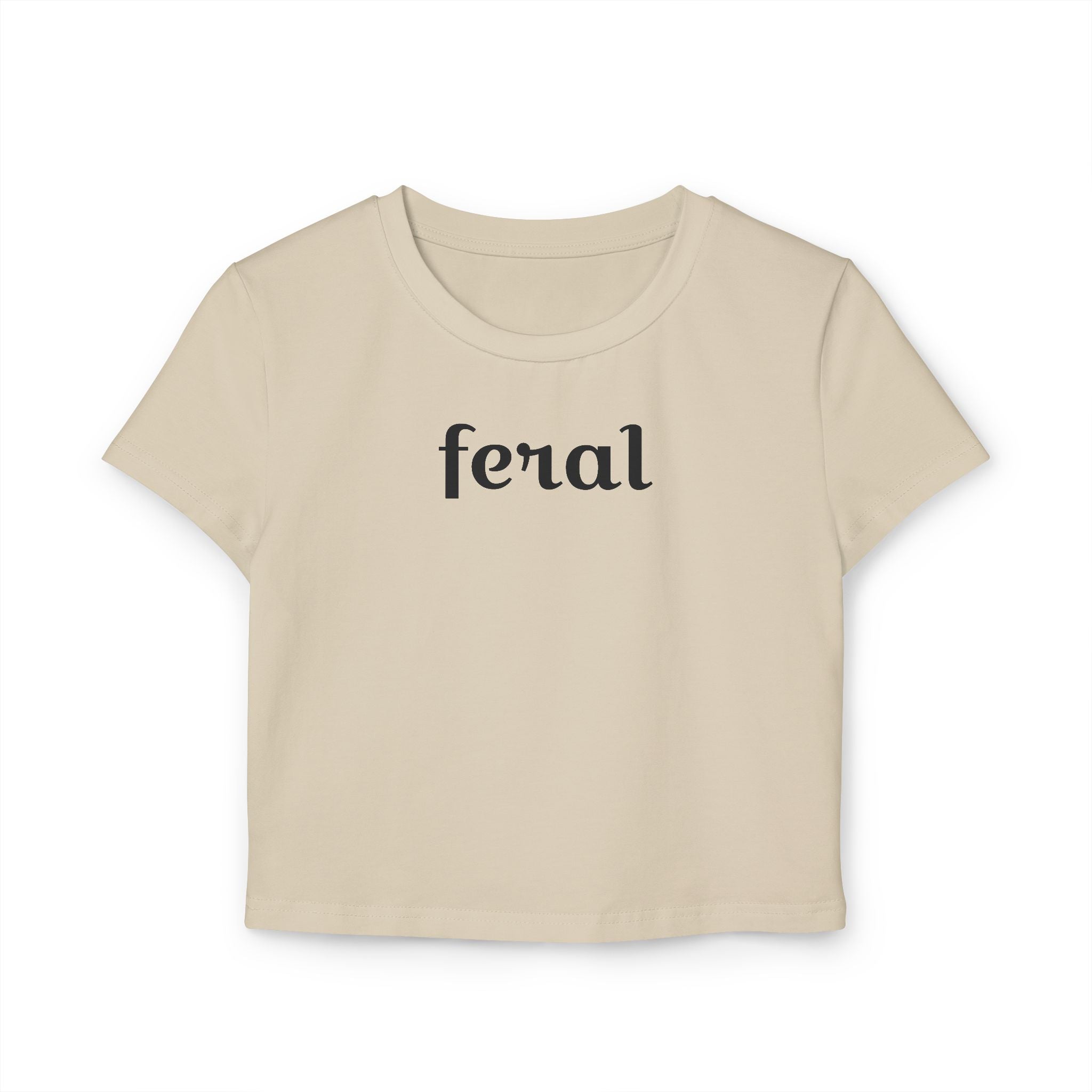 Baby Tee - Feral Women's Graphic Tee - Cute & Casual Streetwear for Pet Lovers