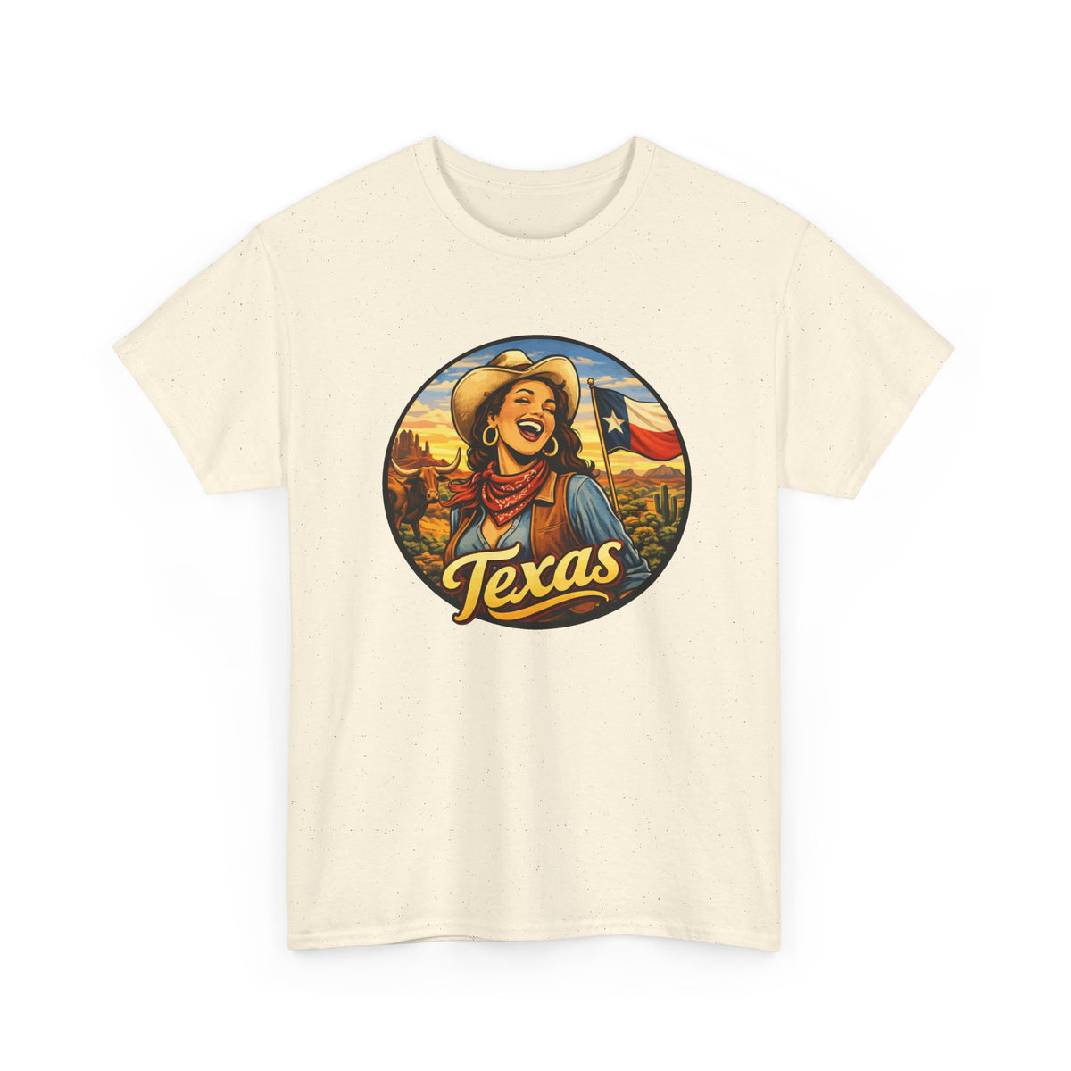 Texas Cowgirl T-Shirt – Vintage Western Texas Pride Graphic Tee