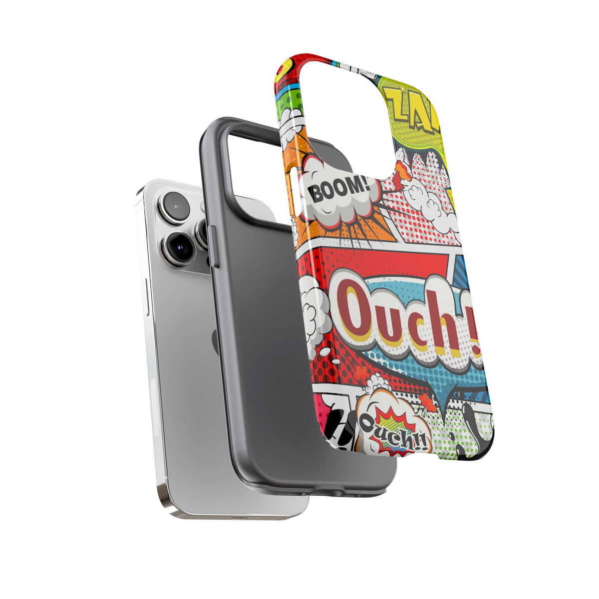 Comic Book Sound Effects Phone Case – Retro Pop Art Tough Case