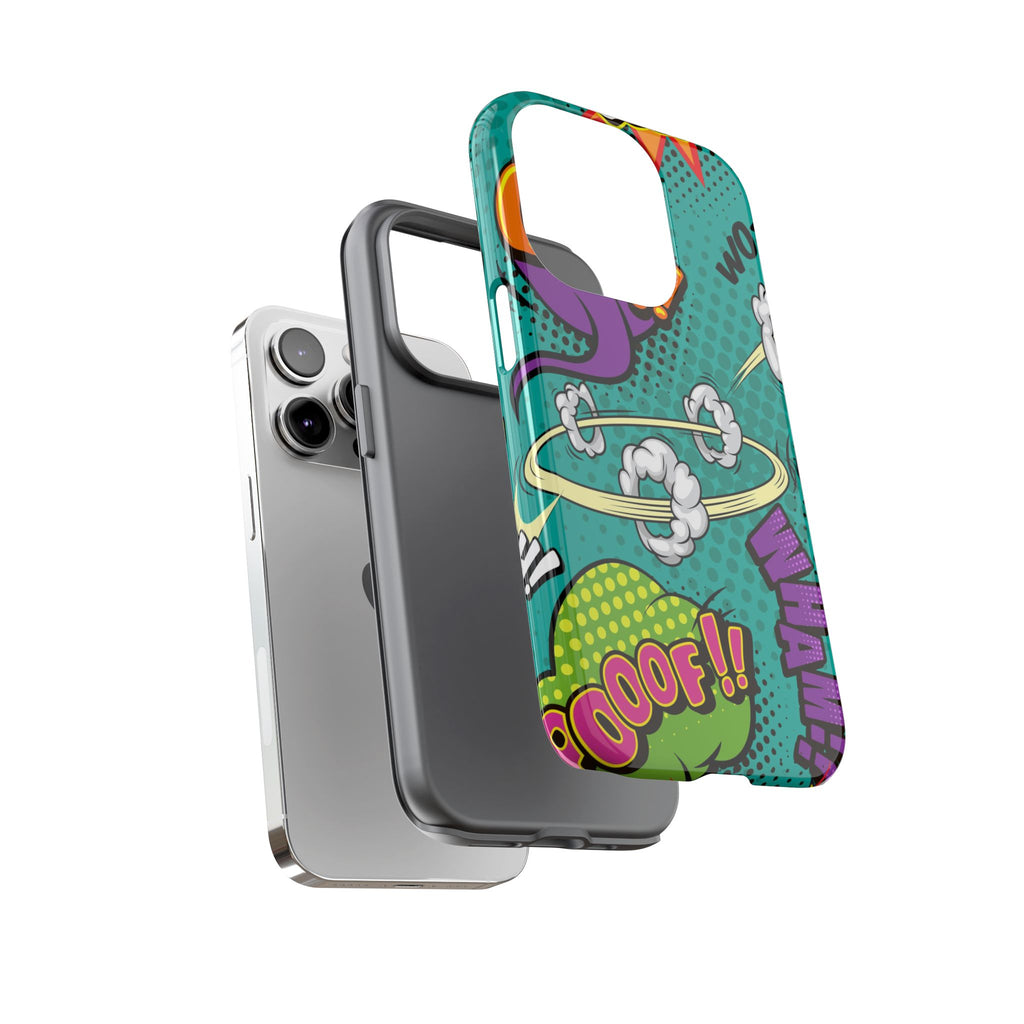 Retro Comic Pop Art Phone Case – Colorful Tough Case