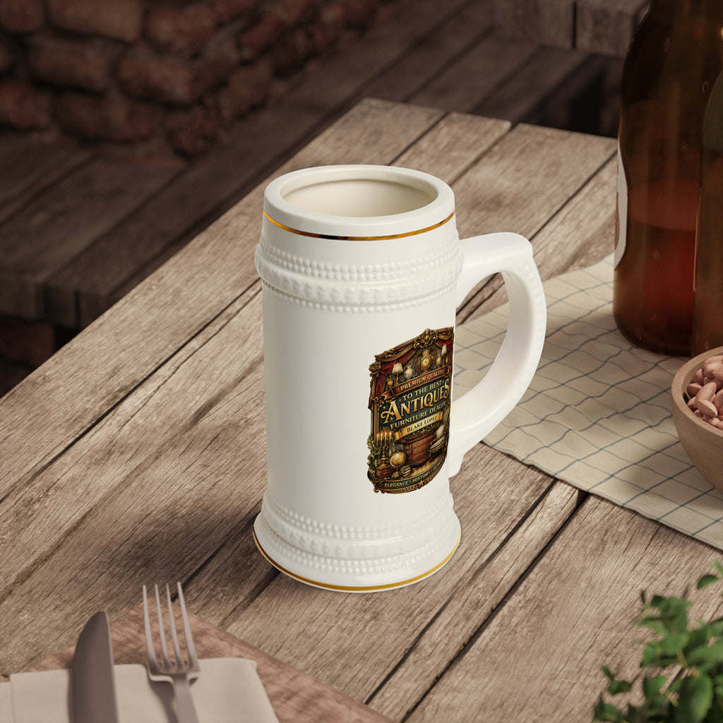 Personalized Antiques Dealer Beer Stein 22oz - Custom Name