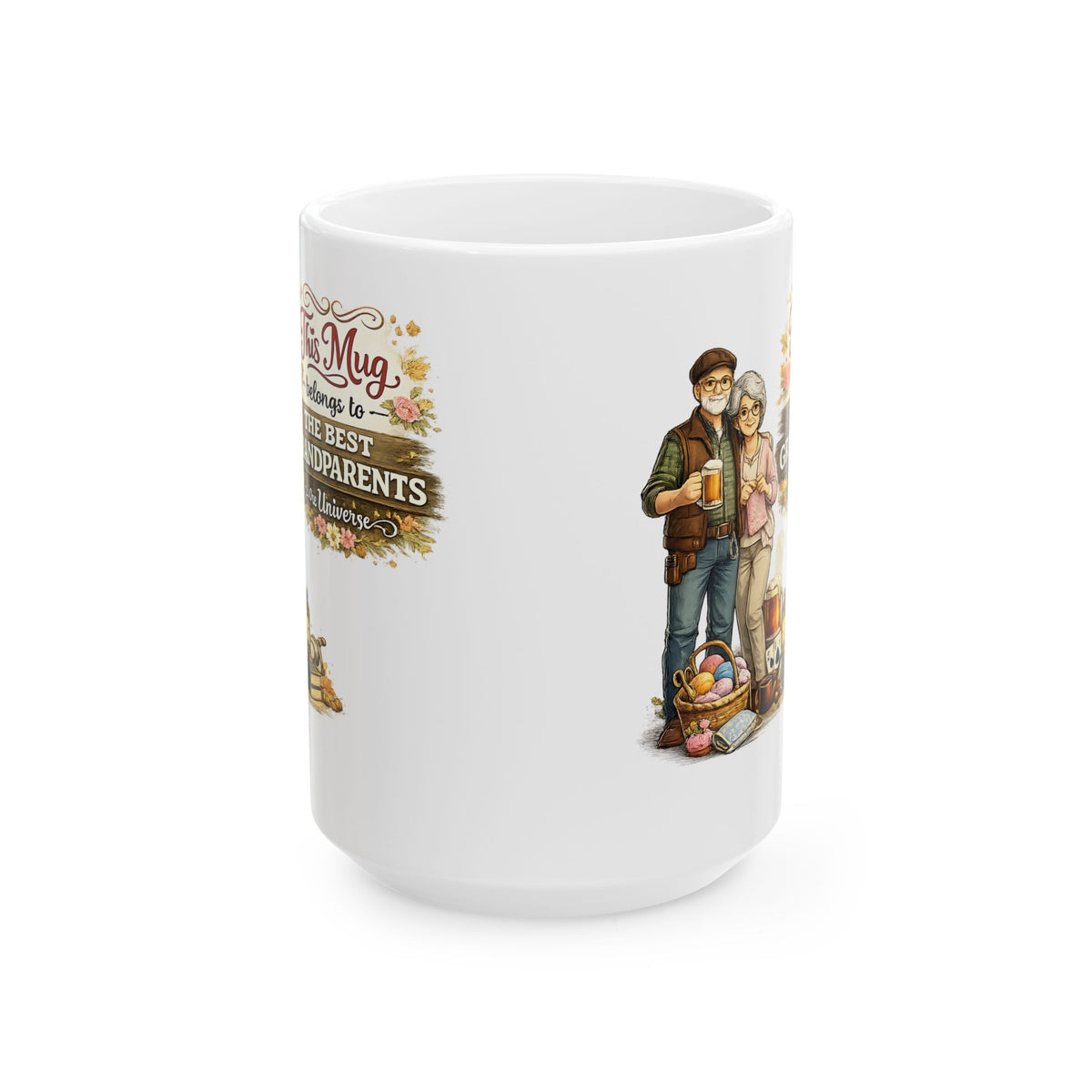 Best Grandparents Mug This Mug Belongs To The Best Grandparents in the Universe, Grandparents Coffee Mug Gift