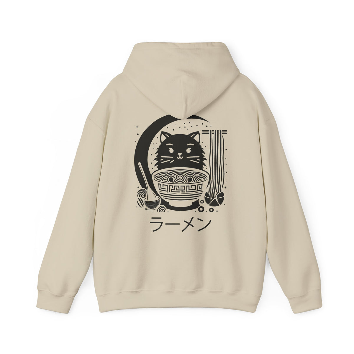 Kawaii Cat Ramen Hoodie | Cute Noodle Bowl Sweatshirt
