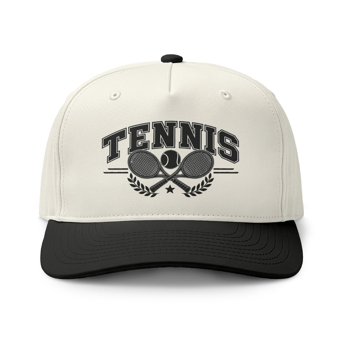 Tennis Two-Tone Cap – Classic Tennis Racket Sports Hat