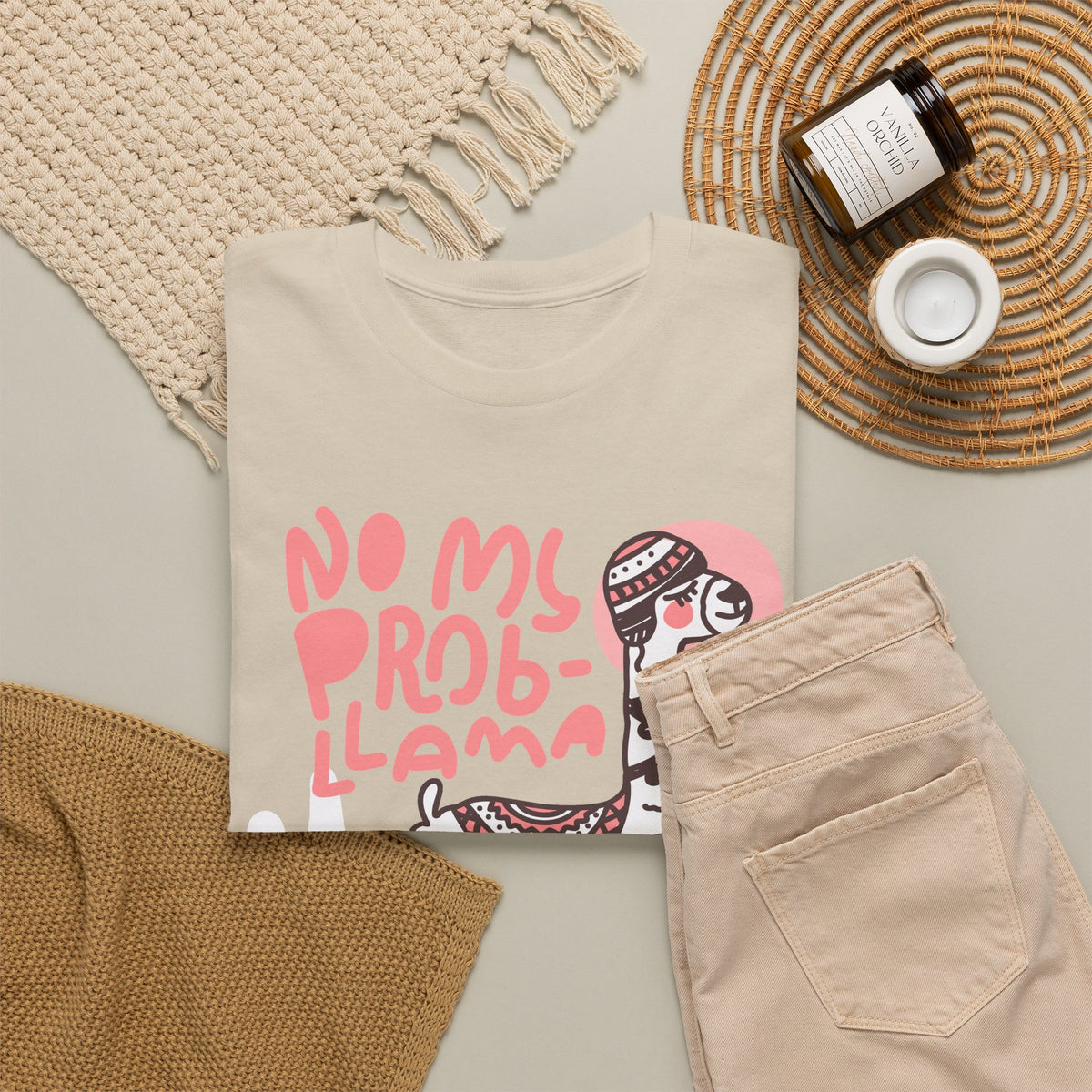 “No Prob Llama” T-Shirt – Funny Llama Graphic Tee