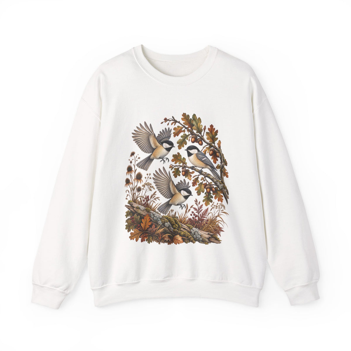 Woodland Birds Sweatshirt – Autumn Nature Design