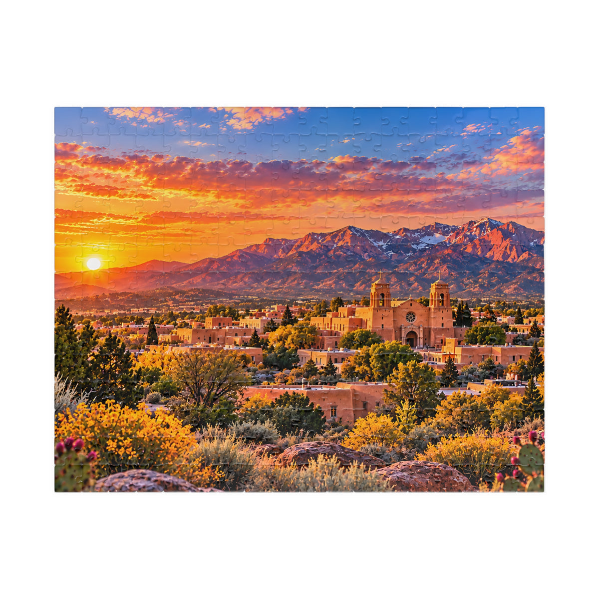 New Mexico Puzzle – Southwest Desert Landscape Jigsaw Puzzle (110, 252, 520, 1014-piece)
