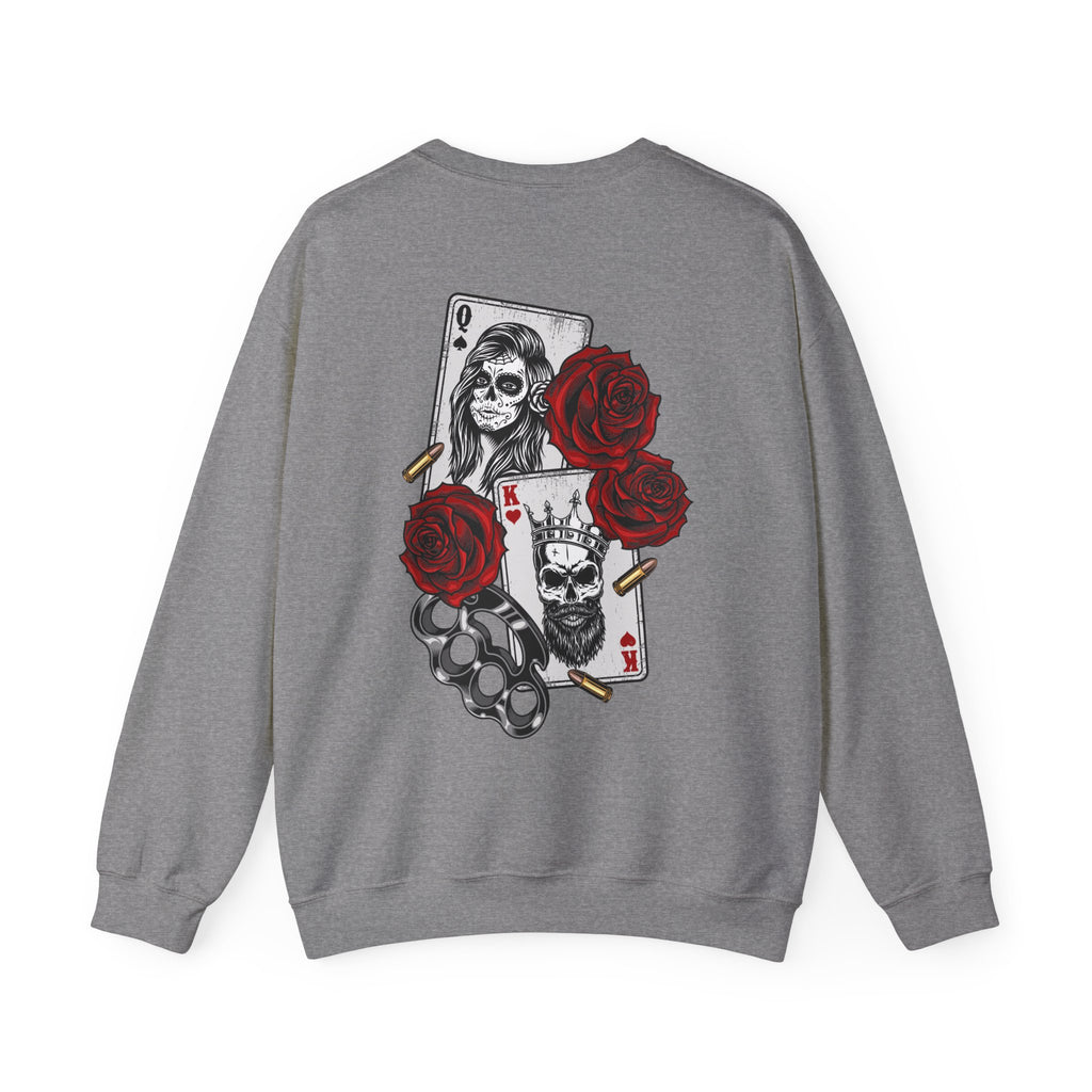 Gothic Floral Sweatshirt -  Edgy Streetwear
